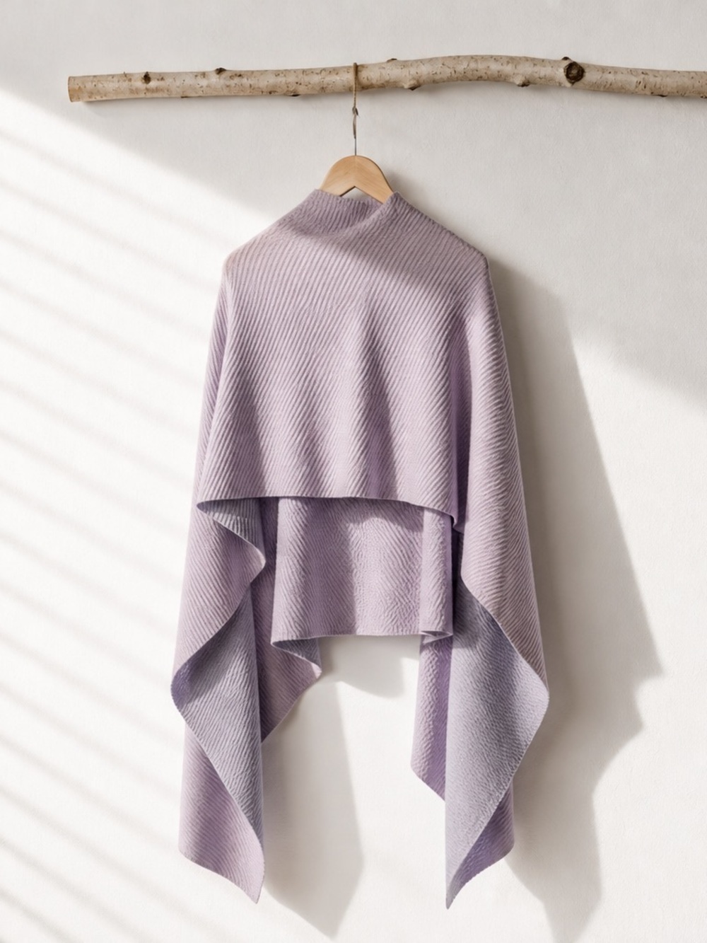 Calvin Klien Double Face Pleated Blanket Scarf Pink | Gray